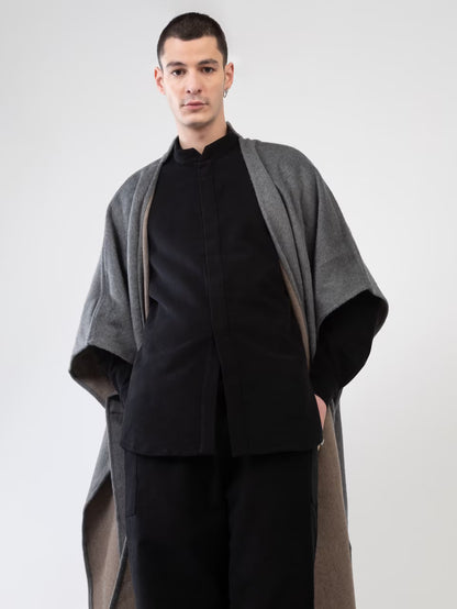 Flippa Cape - Fluffy Gray-2