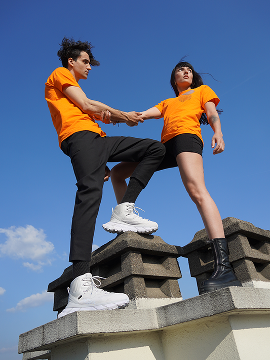 Koko T-shirt - Orange reflective-1