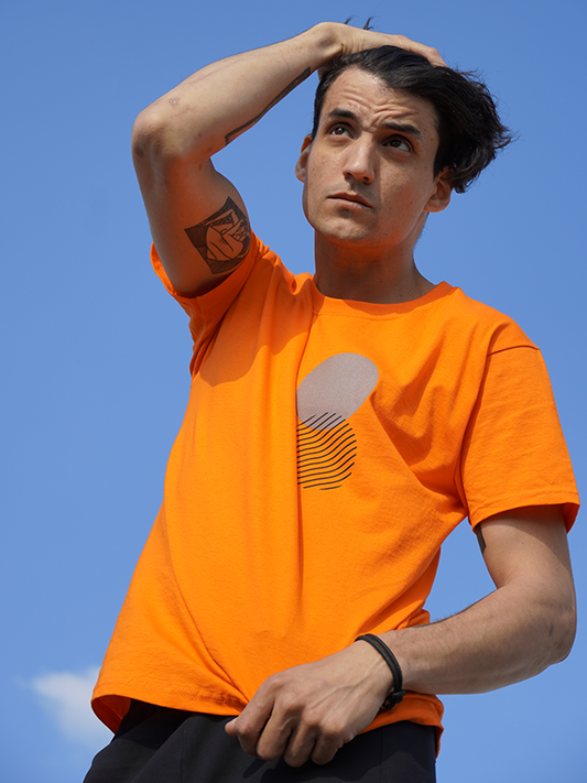 Koko T-shirt - Orange reflective-0
